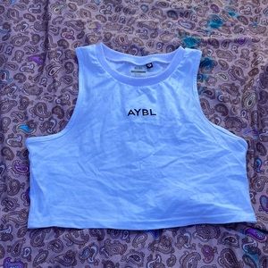 this is a small white crop top